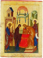 Сретение Господне. Икона из праздничного ряда иконостаса Успенского собора Кирилло-Белозерского мон-ря. 1497 г. (КБМЗ)