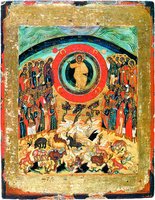 «Хвалите Господа с небес...». Икона. 1-я пол. XVI в. (ГРМ)