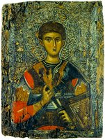 Вмч. Димитрий Солунский. Икона. Кон. XIII–XIV в. (мон-рь Ватопед на Афоне)
