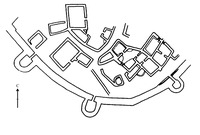 План городского квартала периода ранней бронзы