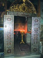 Инкрустированные двери придела ап. Иакова Зеведеева. 1731 г. Фотография. 2007 г.