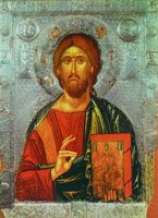 Христос-Душеспаситель. Икона. 1-я пол. XIV в. (Галерея икон, Охрид)