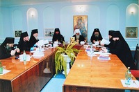 Заседание Синода Белорусского Экзархата. Фотография. 2000 г.
