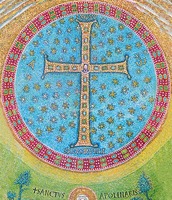 Св. Крест. Мозаика ц. Сант-Аполинаре ин Классе в Равенне. Ок. 549 г.