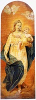 Богородица с Младенцем. Икона из иконостаса ц. Воскресения Христова Воскресенского Новоиерусалимского мон-ря. 175(3?) г. (ГРМ)