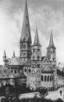 Собор Санкт-Мартин в Бонне. 1166–1224. Фотография. Нач. XX в.